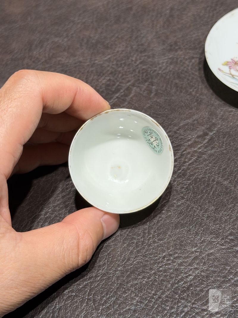 清乾隆 粉彩花鸟纹茶具一套25件 - 图153